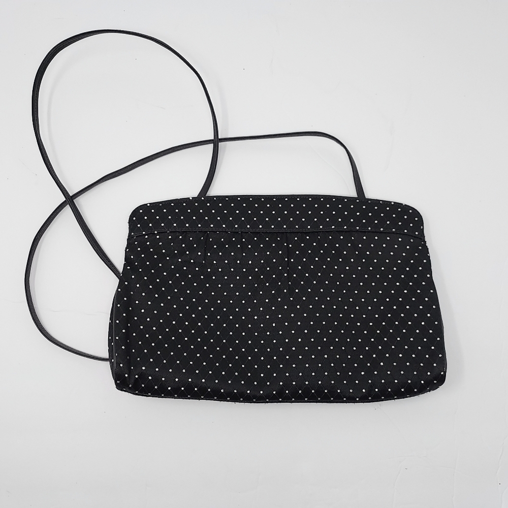 Vintage Bags by Varon Black Polka Dot Crossbody Purse